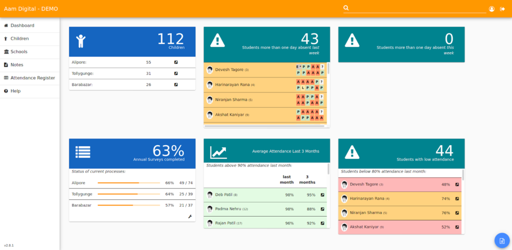 Screenshot of Aam Digital Software