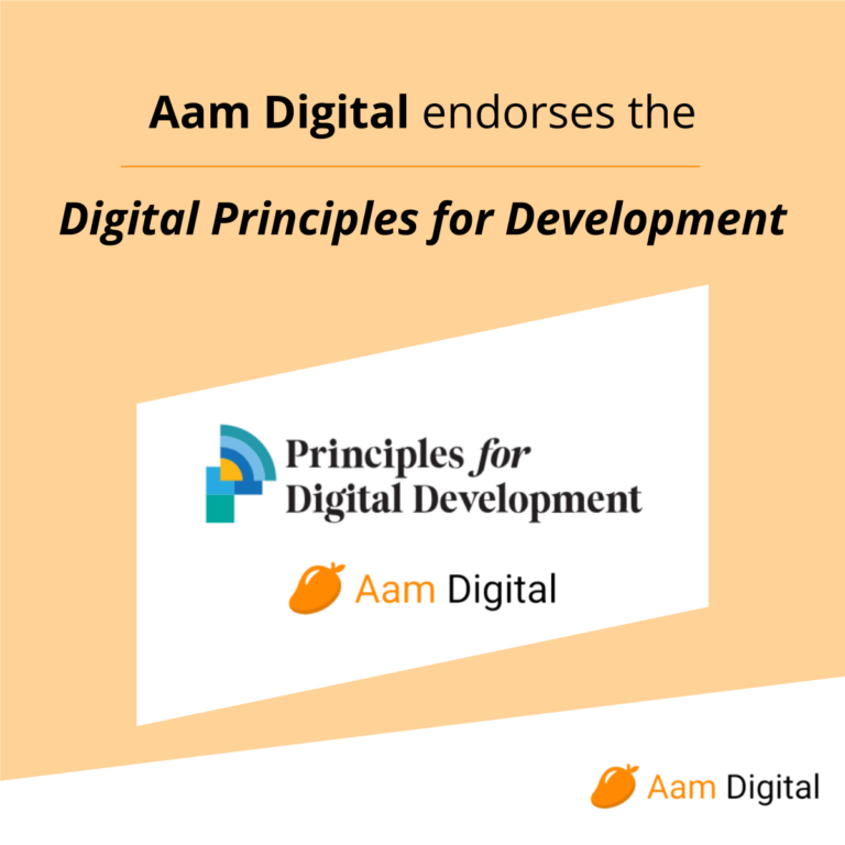 Aam Digital endorses the Digital Principles for Development - Aam Digital